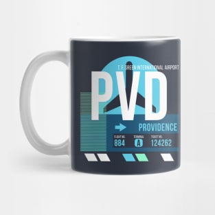 Providence (PVD) Airport // Sunset Baggage Tag Mug